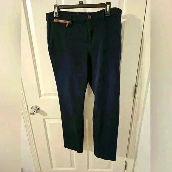 Lauren Ralph Lauren Navy Blue Wool Womens Pants Size 14 - Picture 1 of 9